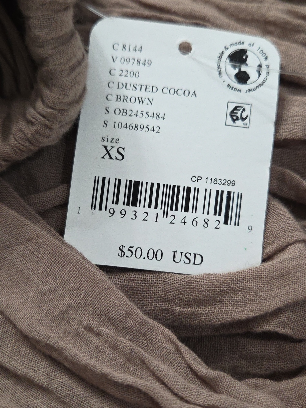 Free People Free-est Playa Party Balloon Pants Dusted Cocoa Brown XS NEW NWT - Picture 3 of 4